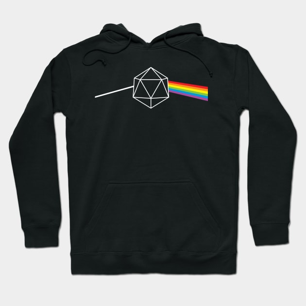 Dark Side of the Moon d20 Hoodie by Natural 20 Shirts